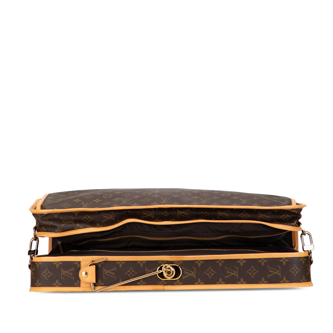Monogram Portable Cabin Garment Bag Brown - Gaby Paris