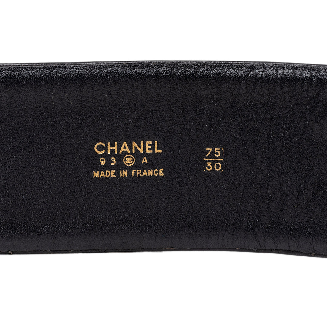 Chanel CC Cuir d’agneau Chain Buckle Charm Belt