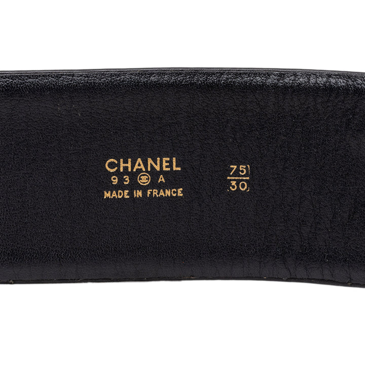 Chanel CC Cuir d’agneau Chain Buckle Charm Belt