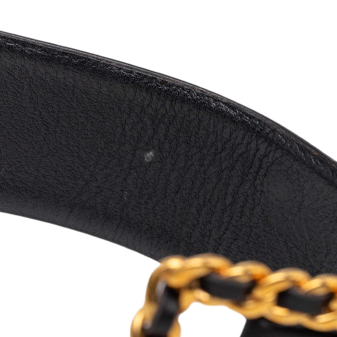Chanel CC Cuir d’agneau Chain Buckle Charm Belt