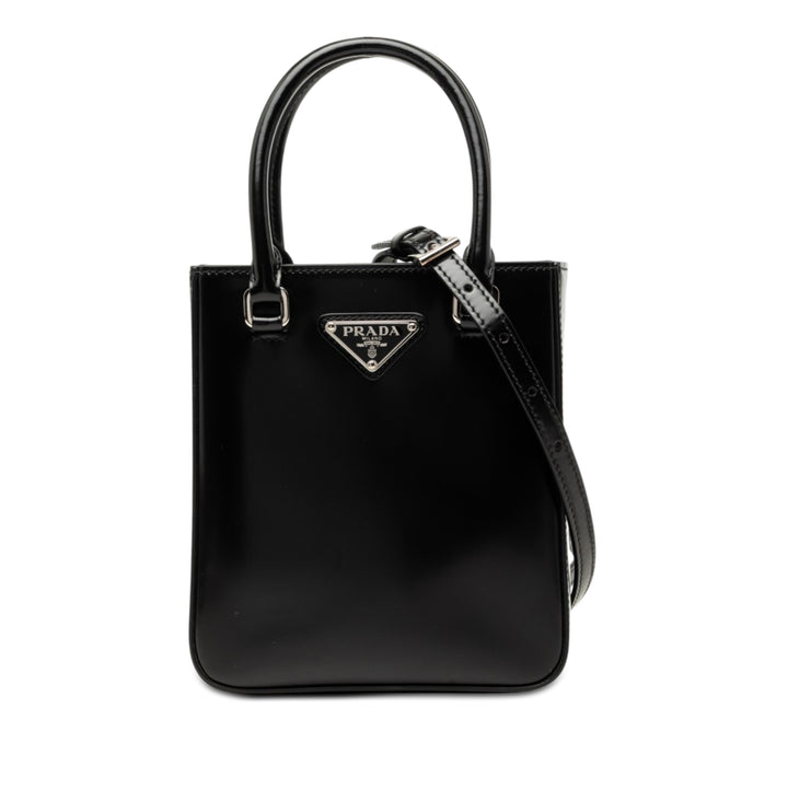 Prada Small Spazzolato Cuir Sac