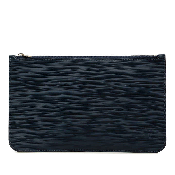 Louis Vuitton Pochette Neverfull Épi Bleu – vue principale – GABY PARIS