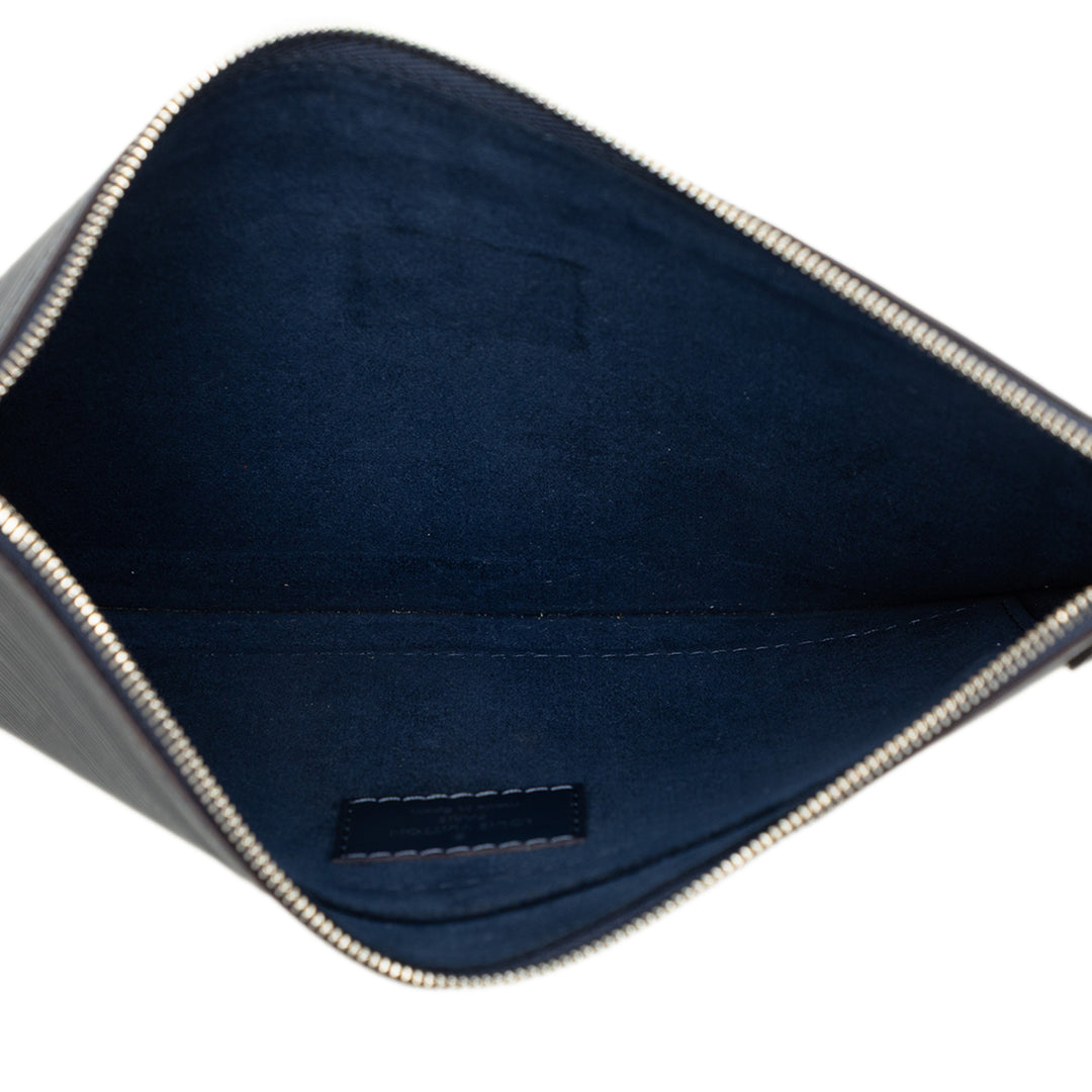 Louis Vuitton Pochette Neverfull Épi Bleu – vue 4 – GABY PARIS