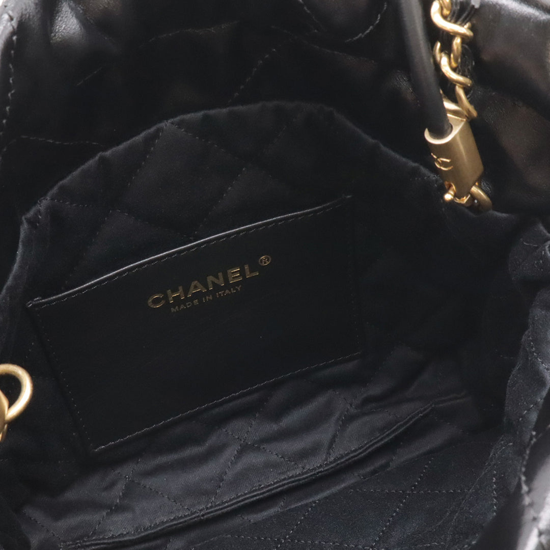 Chanel Mini brillant Cuir de veau et Cuir verni 22 Sac à main