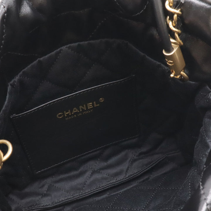 Chanel Mini brillant Cuir de veau et Cuir verni 22 Sac à main
