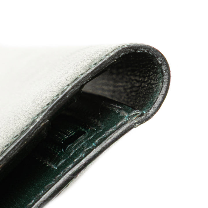 Box Calf Bearn Wallet Green - Gaby Paris