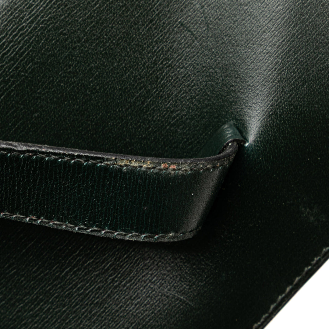 Box Calf Bearn Wallet Green - Gaby Paris