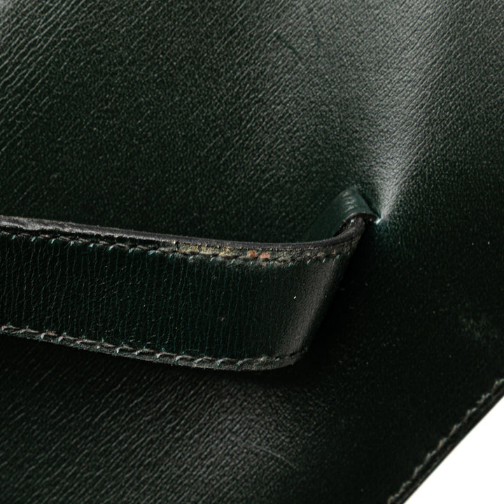 Box Calf Bearn Wallet Green - Gaby Paris