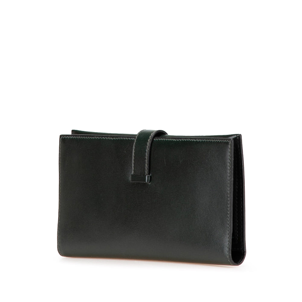 Box Calf Bearn Wallet Green - Gaby Paris