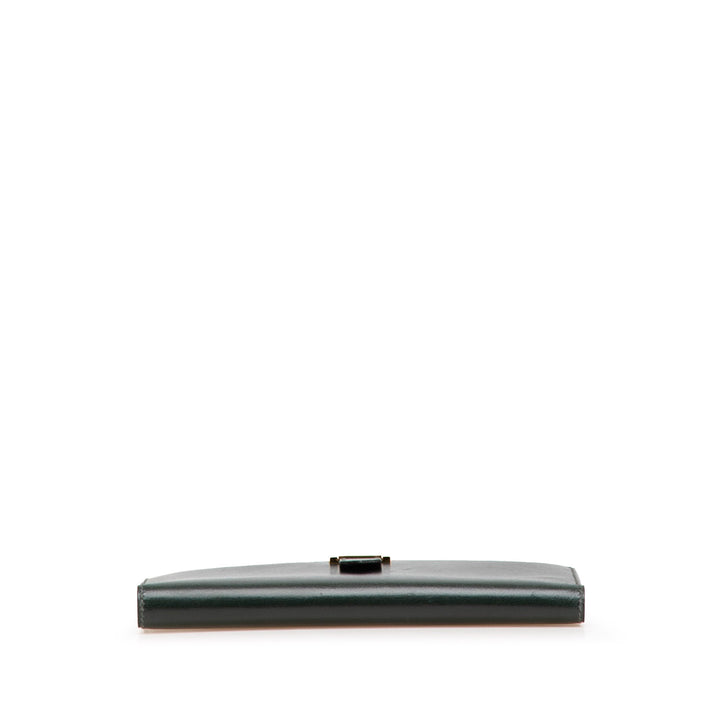 Box Calf Bearn Wallet Green - Gaby Paris