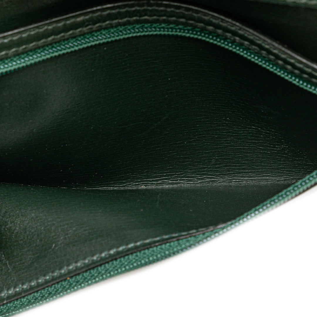 Box Calf Bearn Wallet Green - Gaby Paris