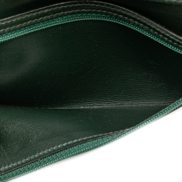 Box Calf Bearn Wallet Green - Gaby Paris