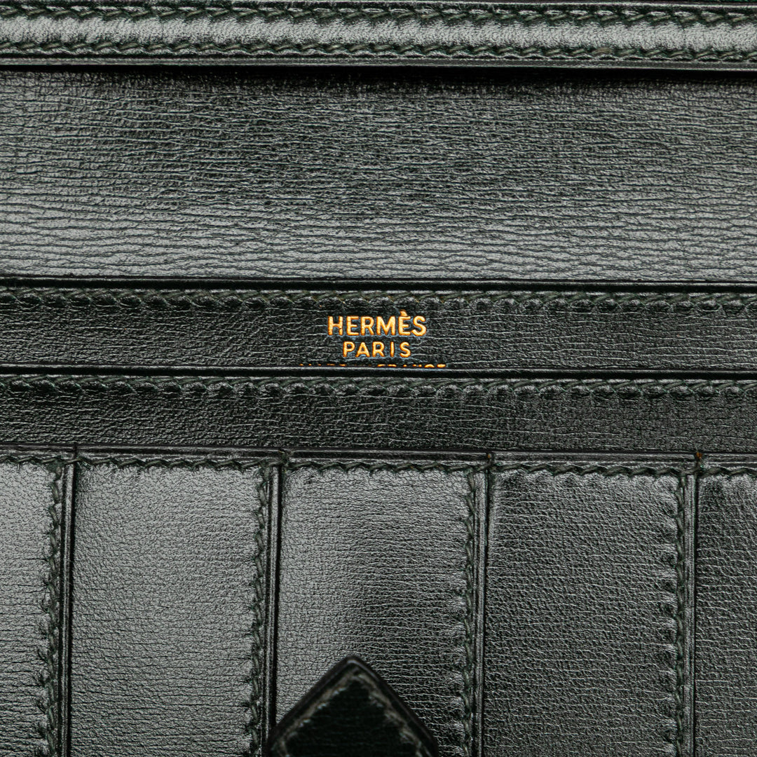 Box Calf Bearn Wallet Green - Gaby Paris
