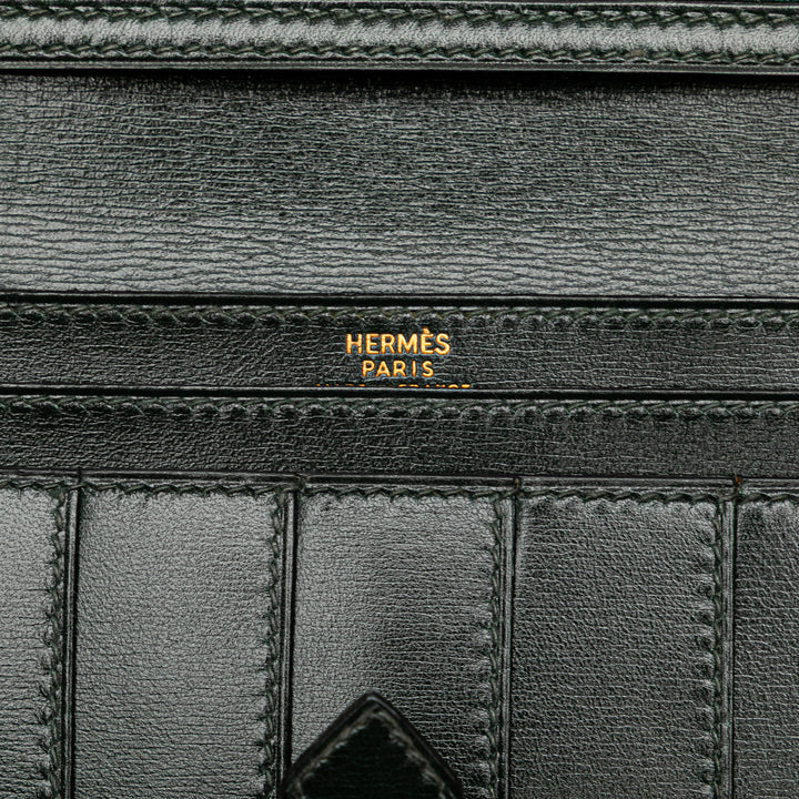 Box Calf Bearn Wallet Green - Gaby Paris