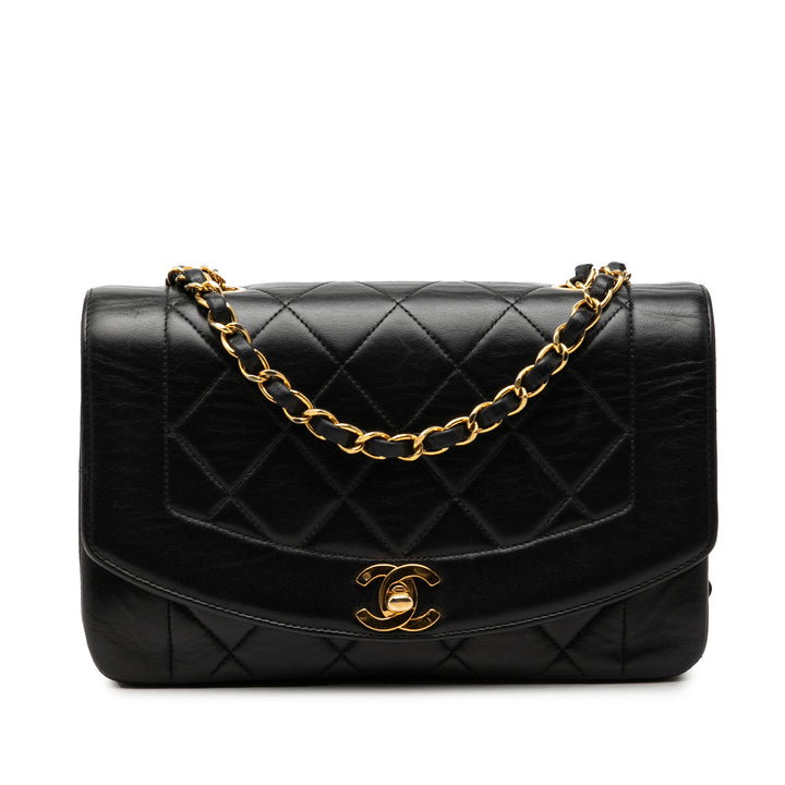 Chanel Small Cuir d’agneau Diana à rabat