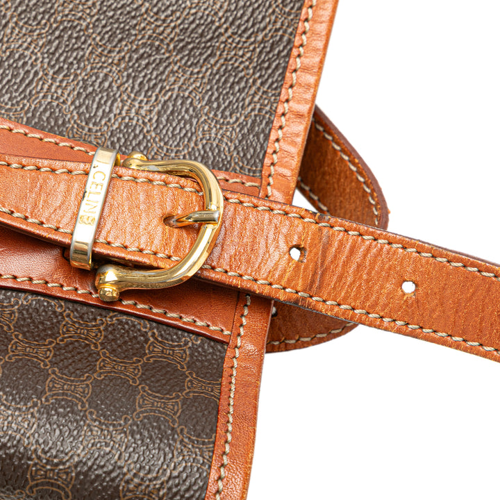 Macadam Coated Canvas Tote Brown - Gaby Paris