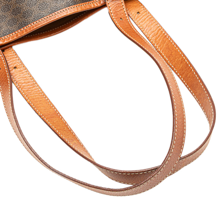 Macadam Coated Canvas Tote Brown - Gaby Paris