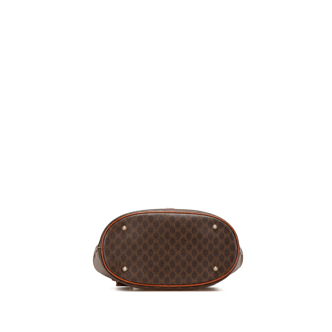 Macadam Coated Canvas Tote Brown - Gaby Paris