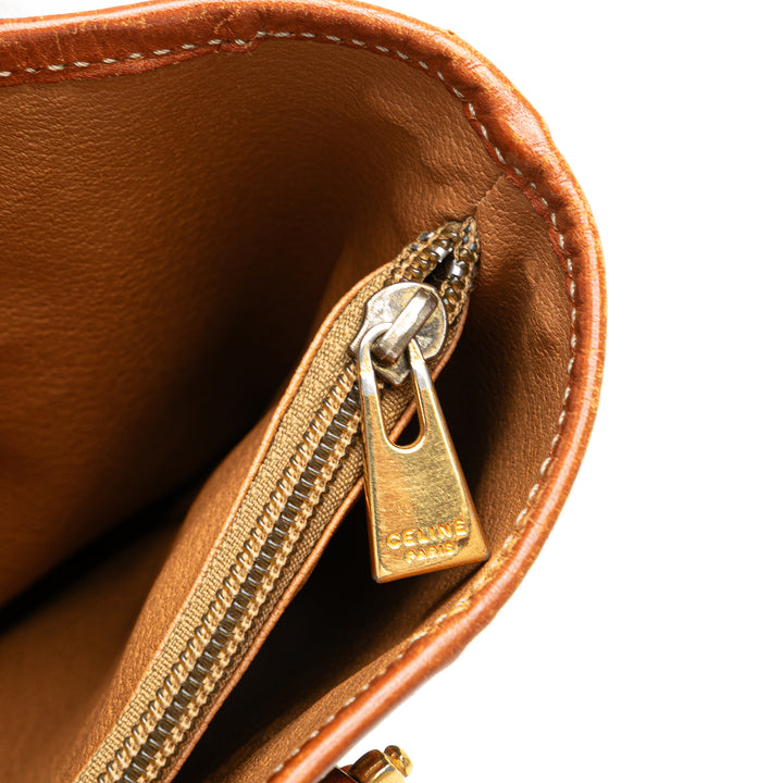 Macadam Coated Canvas Tote Brown - Gaby Paris