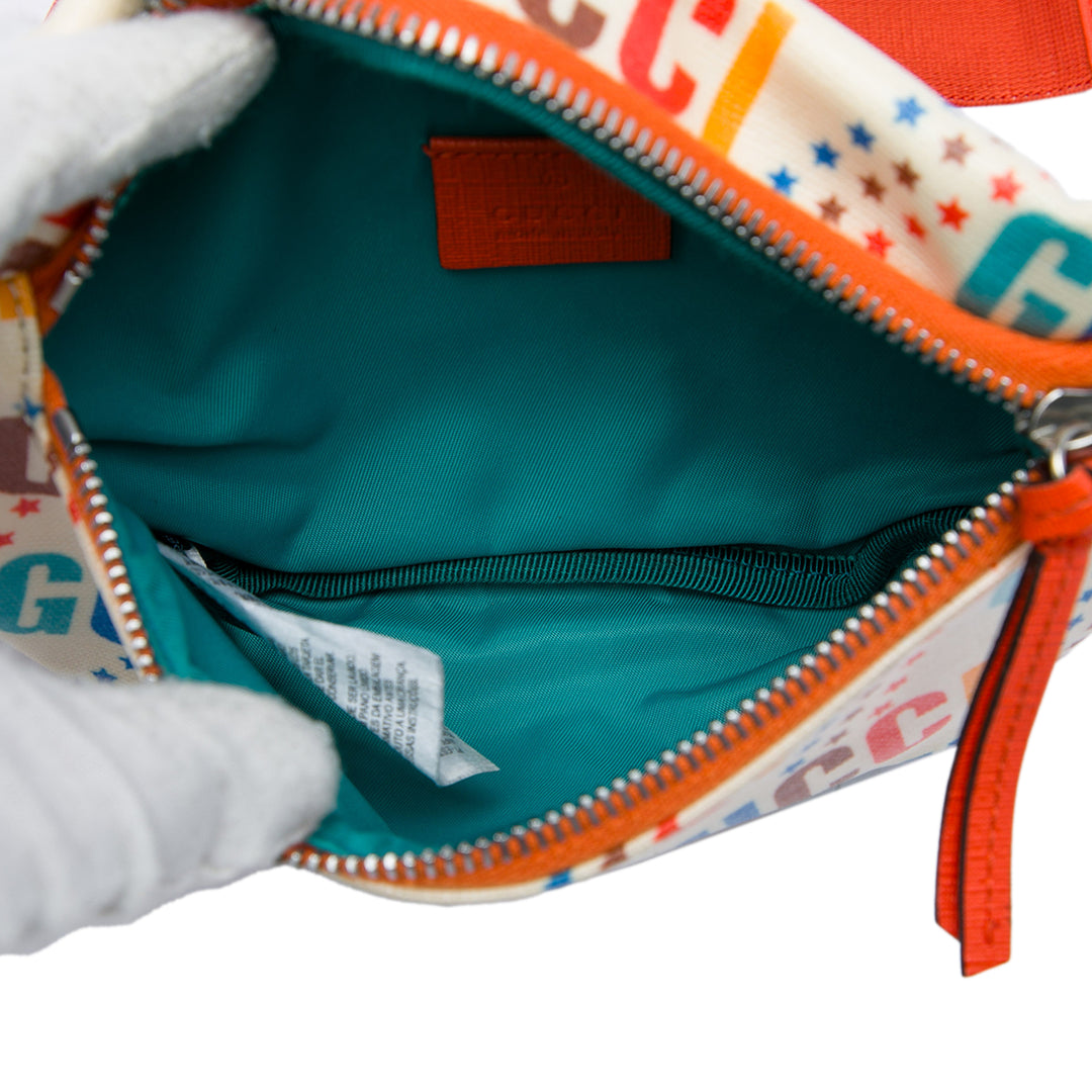 Gucci Ceinture Kids Logo Multi Toile enduite Multicolore – vue 4 – GABY PARIS