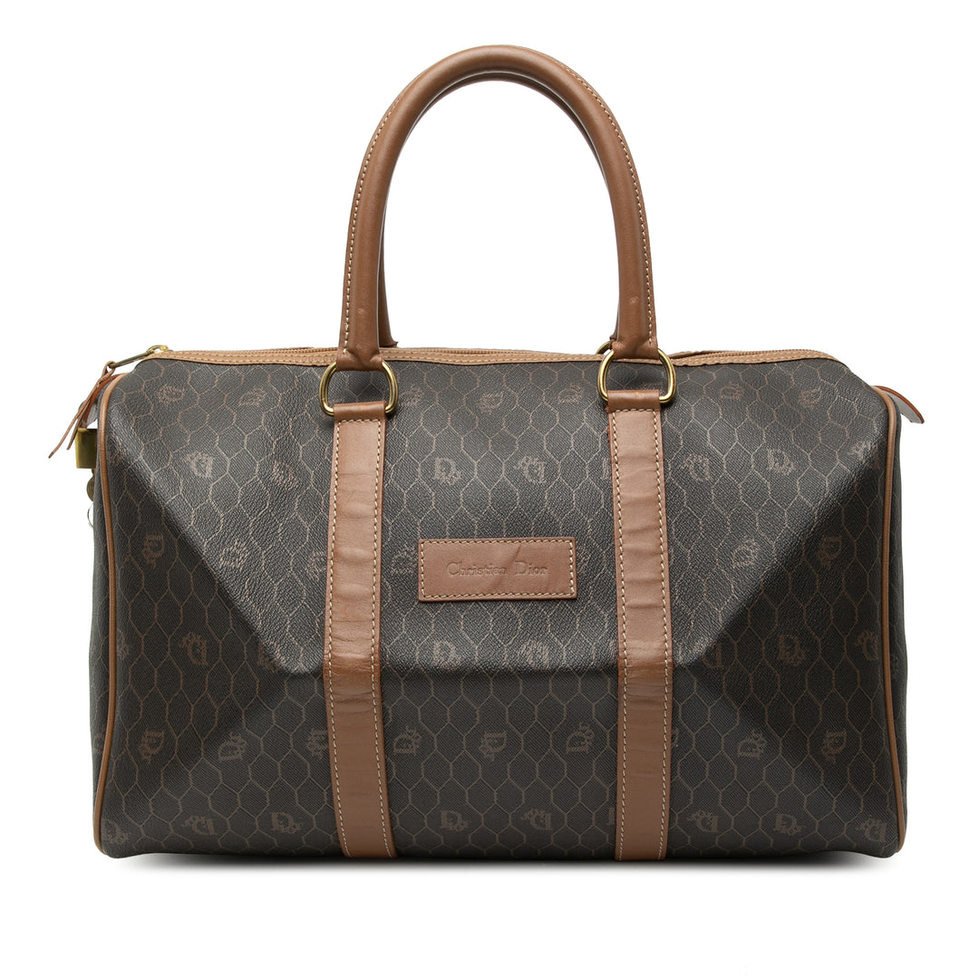 Dior Honeycomb Coated Toile Boston Sac