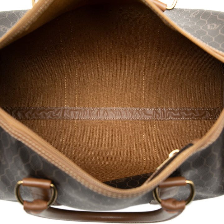 Dior Honeycomb Coated Toile Boston Sac