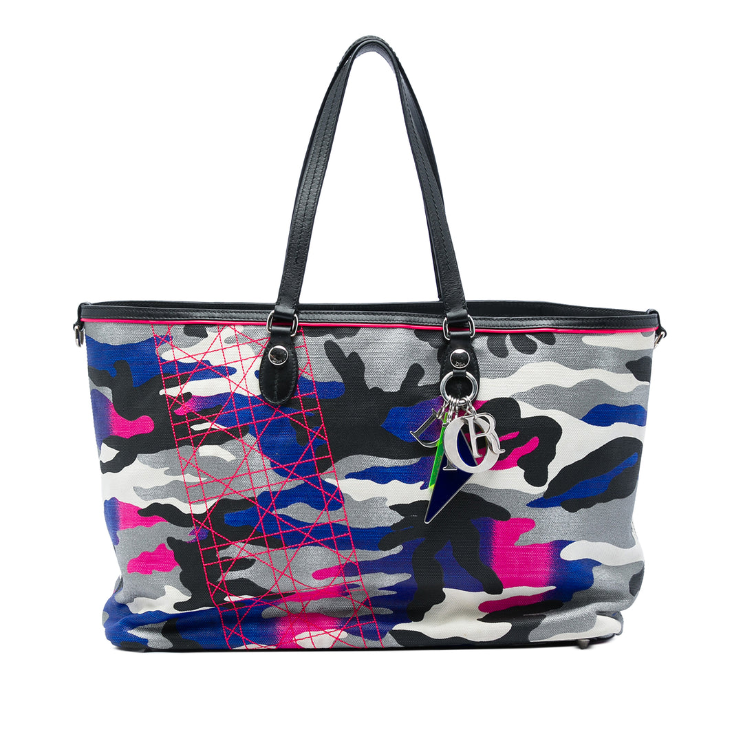Dior Anselm Reyle Camouflage Cabas Grand Gris – vue principale – GABY PARIS