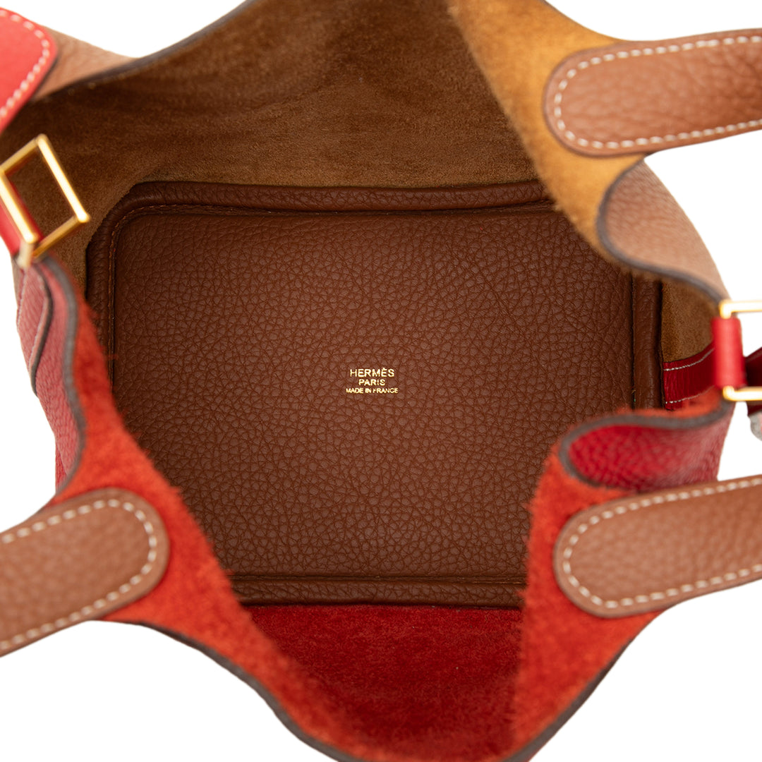 Hermès Sac à main Picotin Lock 18 Casaque Clémence Marron – vue 4 – GABY PARIS