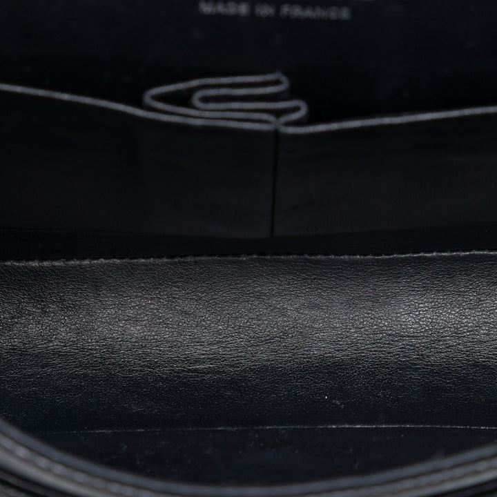 Chanel Classic Double rabat Moyen Cuir caviar Noir