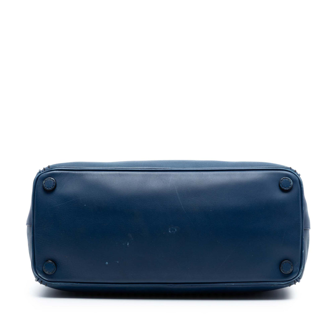 Prada Medium City Veau Hand Surpiqué Galleria Double Zip Sac