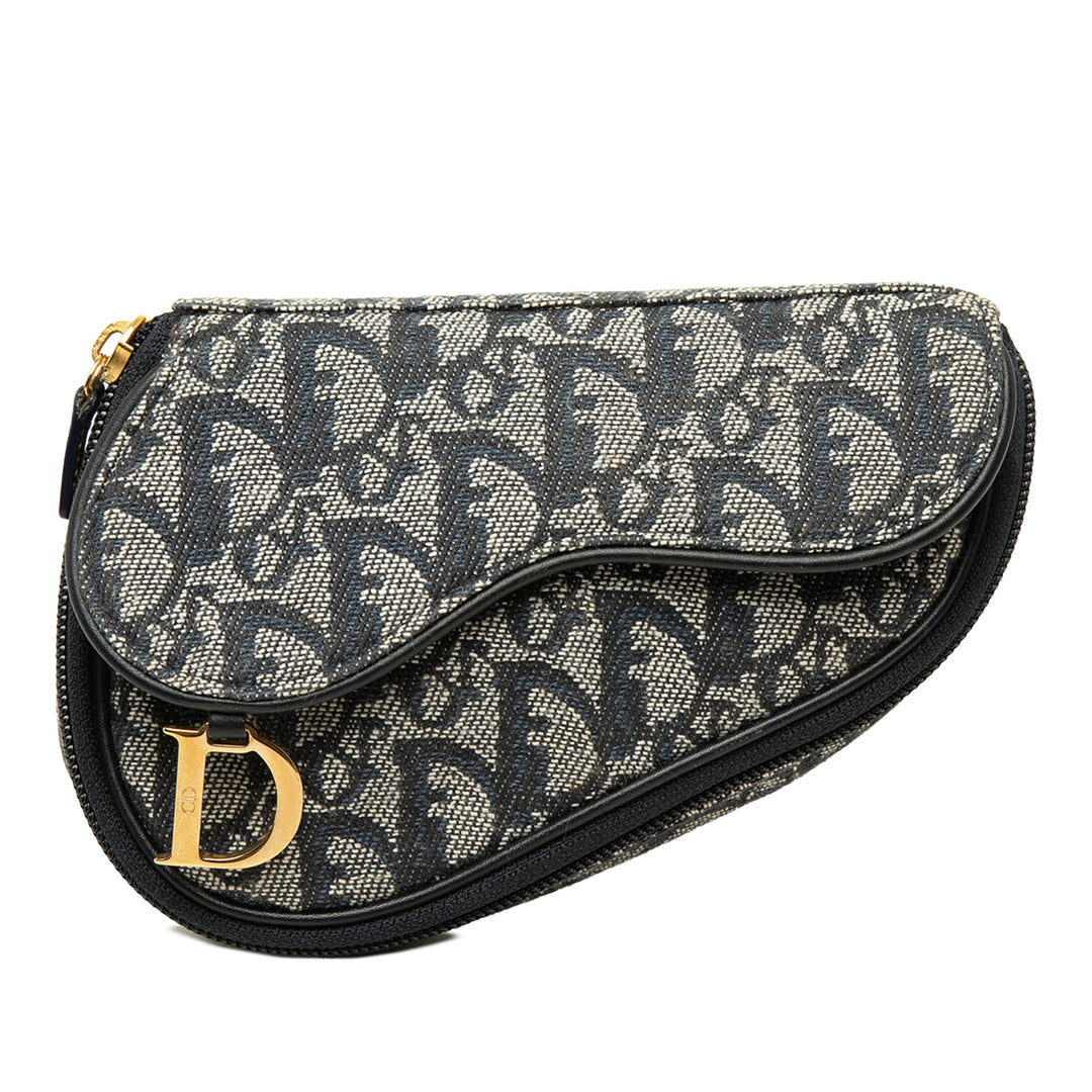Dior Pochette Diorissimo Saddle Bleu – vue principale – GABY PARIS