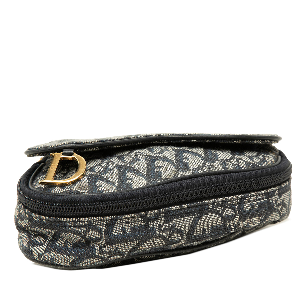 Dior Pochette Diorissimo Saddle Bleu – vue 3 – GABY PARIS