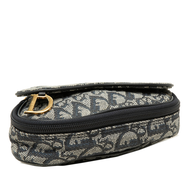 Dior Pochette Diorissimo Saddle Bleu – vue 3 – GABY PARIS