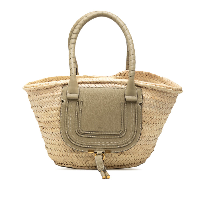 Chloé Medium Raffia Marcie Basket Cabas