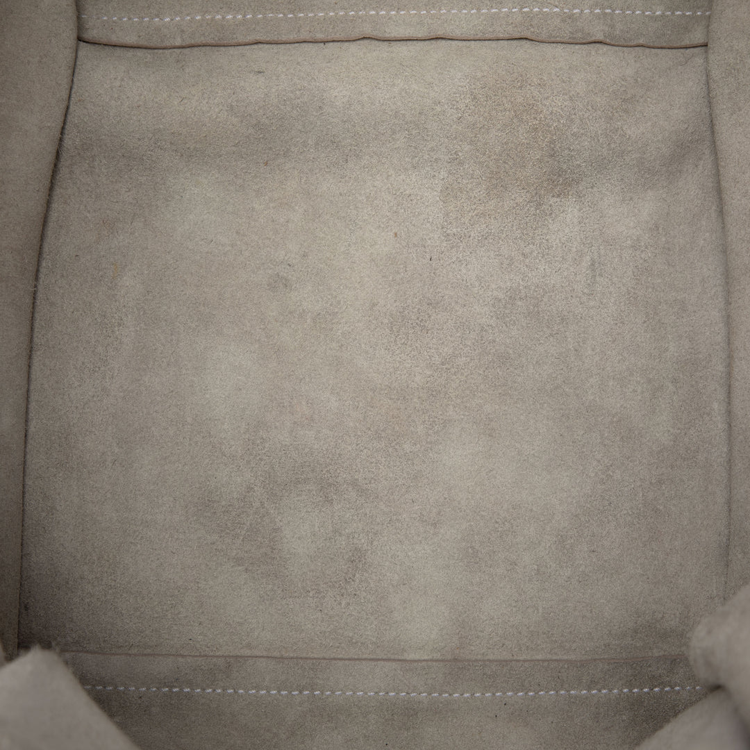 Souple grainé Big Sac Petit Cuir de veau grainé Blanc