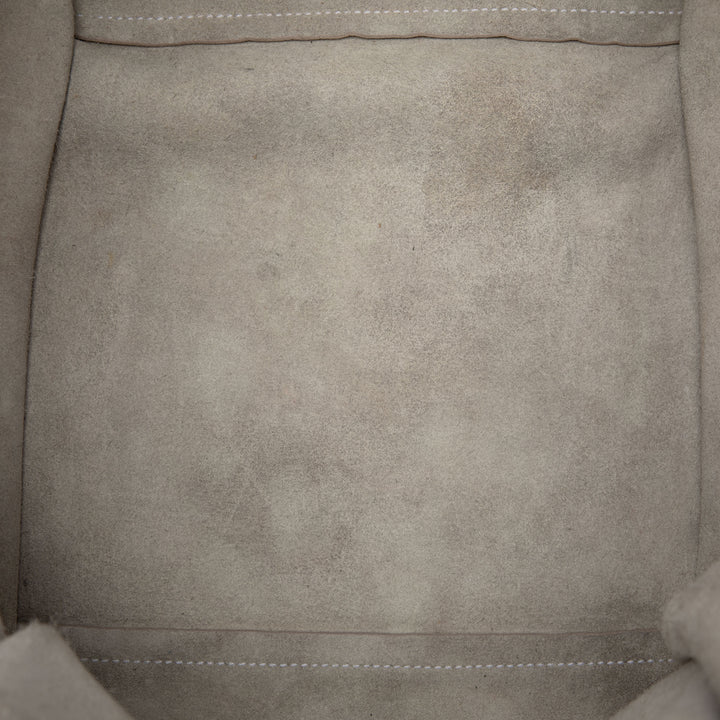 Souple grainé Big Sac Petit Cuir de veau grainé Blanc