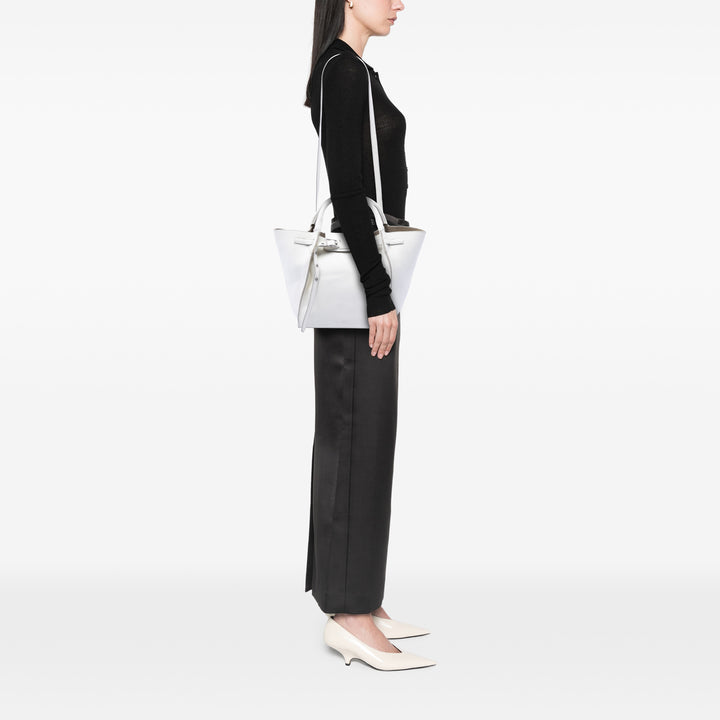 Souple grainé Big Sac Petit Cuir de veau grainé Blanc