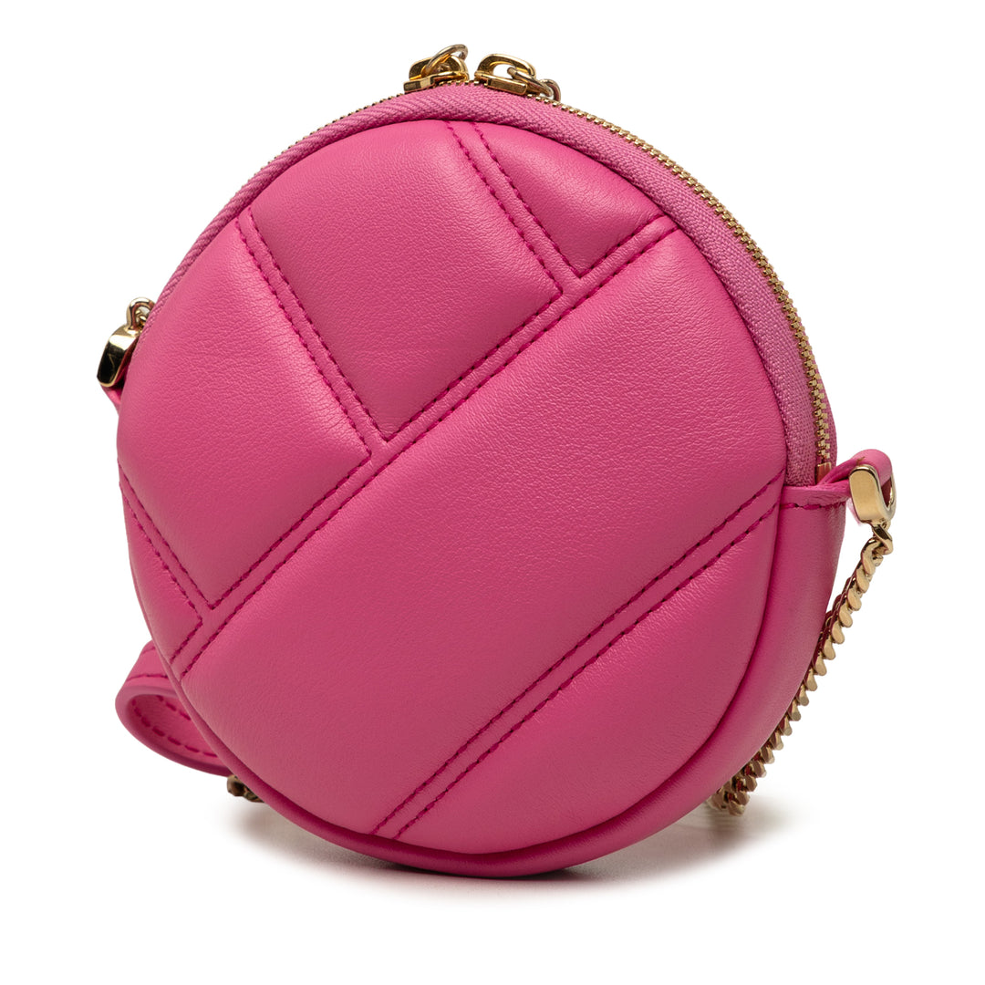 Bvlgari Sac bandoulière Serpenti Cabochon Rond Rose – vue 2 – GABY PARIS