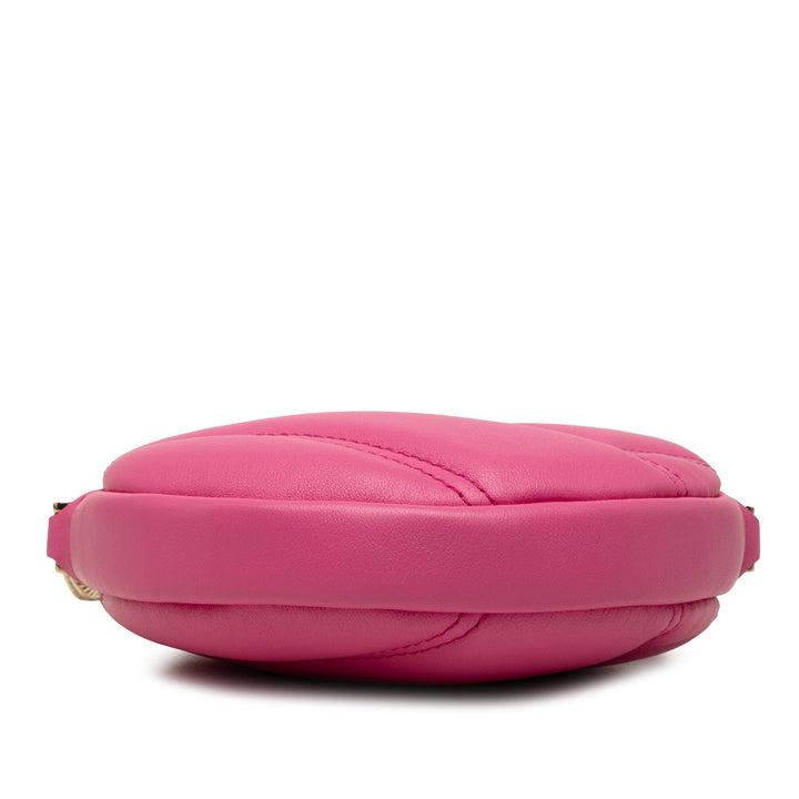 Bvlgari Sac bandoulière Serpenti Cabochon Rond Rose – vue 3 – GABY PARIS