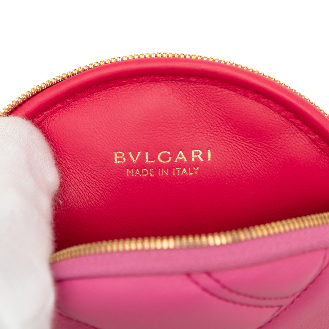 Bvlgari Sac bandoulière Serpenti Cabochon Rond Rose – vue 5 – GABY PARIS