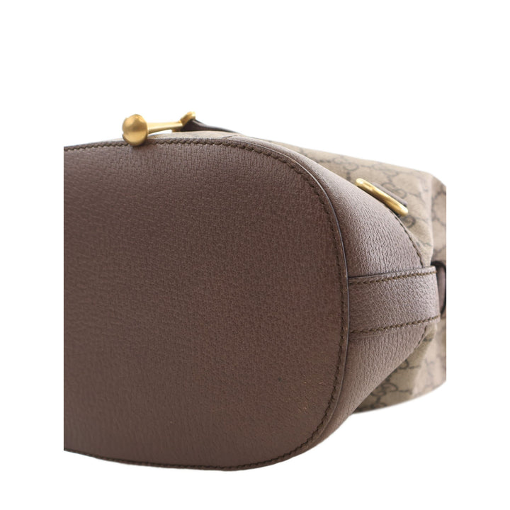Gucci Sac à main Neo Vintage à cordon seau GG Supreme Beige – vue 10 – GABY PARIS