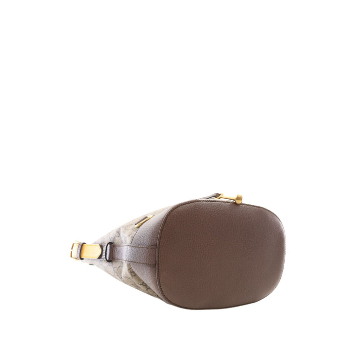 Gucci Sac à main Neo Vintage à cordon seau GG Supreme Beige – vue 15 – GABY PARIS