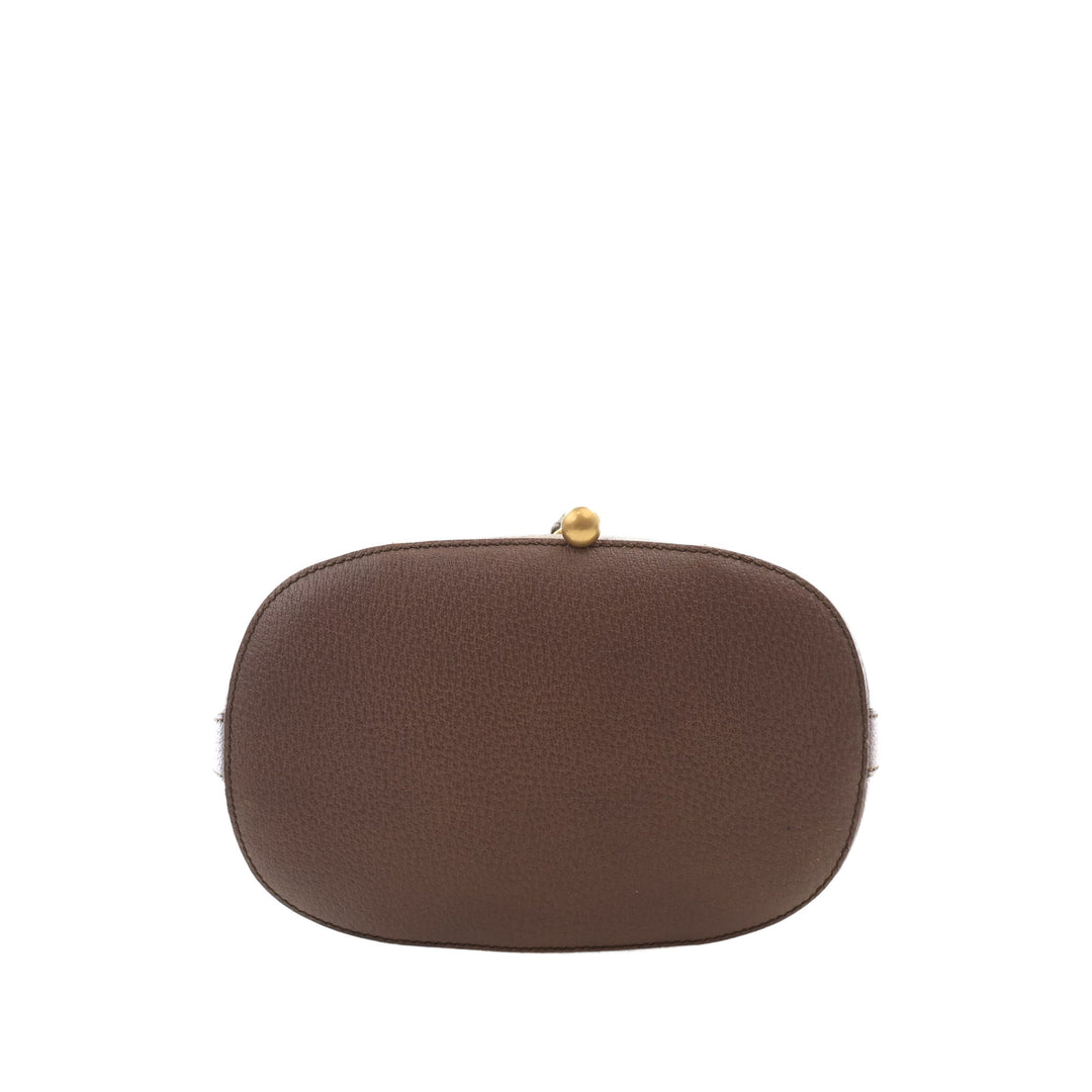 Gucci Sac à main Neo Vintage à cordon seau GG Supreme Beige – vue 3 – GABY PARIS