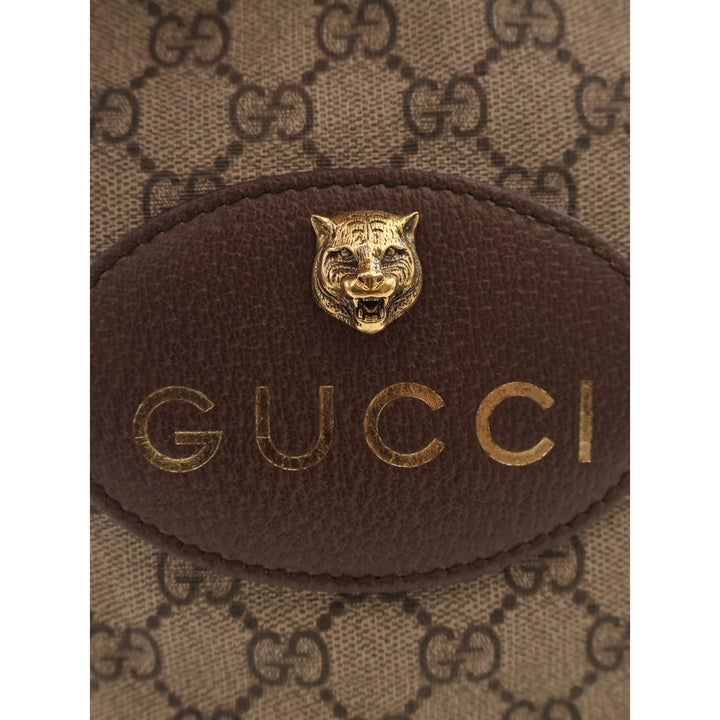 Gucci Sac à main Neo Vintage à cordon seau GG Supreme Beige – vue 5 – GABY PARIS