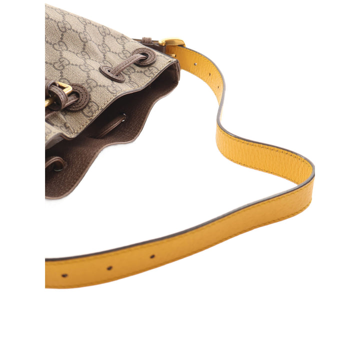 Gucci Sac à main Neo Vintage à cordon seau GG Supreme Beige – vue 6 – GABY PARIS