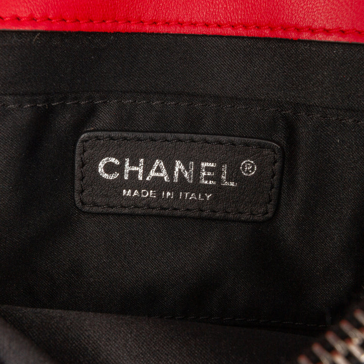 Chanel Carré Graphic à rabat Sac Mini Cuir d'agneau
