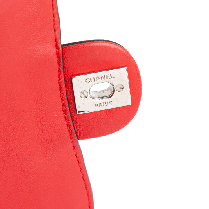 Chanel Carré Graphic à rabat Sac Mini Cuir d'agneau