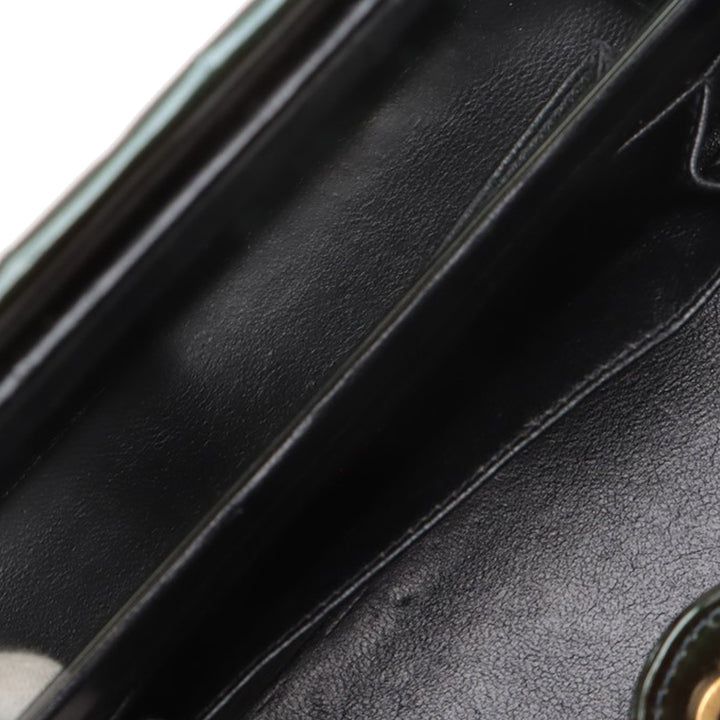 Chanel Quilted Cuir verni Vanity Boîte Vert – GABY PARIS Authentique