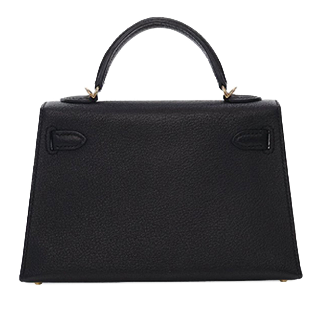 Hermès Mini Chevre Kelly II Sellier 20 Noir