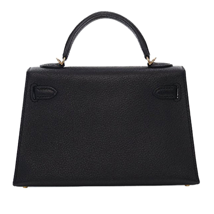 Hermès Mini Chevre Kelly II Sellier 20 Noir